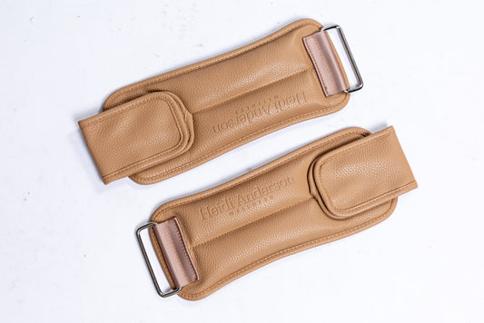 Vegan Leather Ankle Weights (Camel)