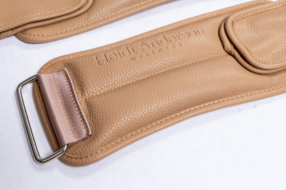 Vegan Leather Ankle Weights (Camel)
