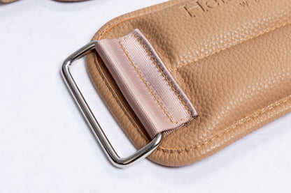 Vegan Leather Ankle Weights (Camel)