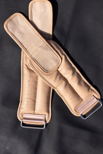 Vegan Leather Ankle Weights (Camel)