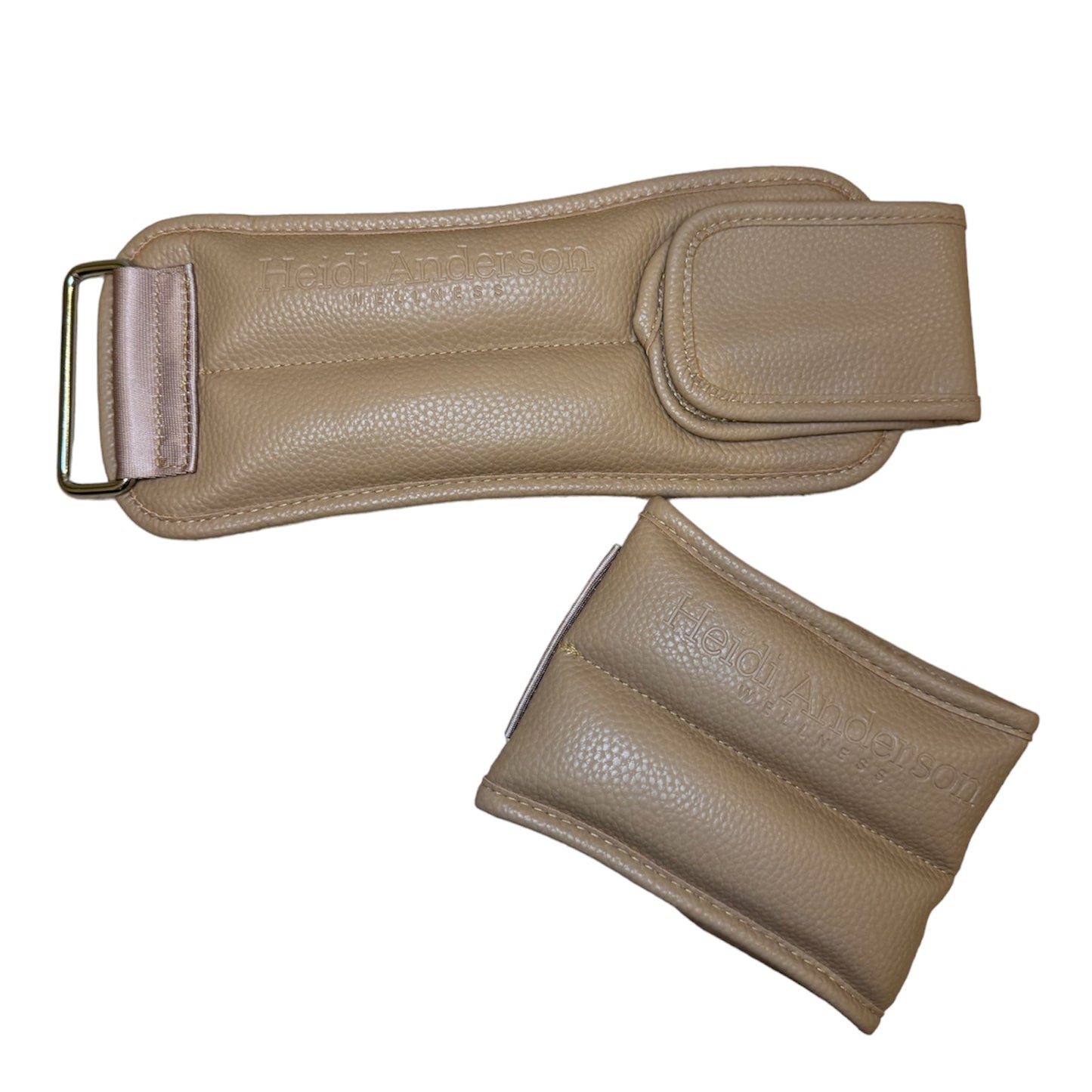 Vegan Leather Ankle Weights (Camel)