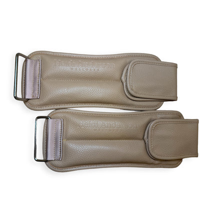 Vegan Leather Ankle Weights (Camel)